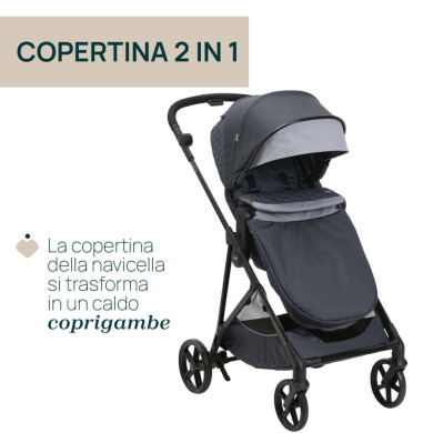 Trio Seety con seggiolino auto Kory Essential I-Size Chicco