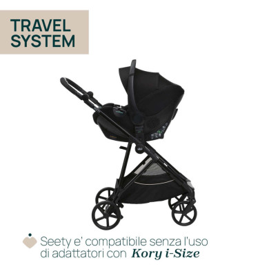 Trio Seety con seggiolino auto Kory Essential I-Size Chicco