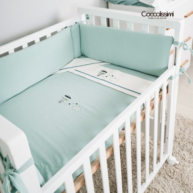 Cameretta Dreamy Coccolissimi – Culla, fasciatoio, coordinato tessile