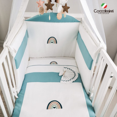 Cameretta Dreamy Coccolissimi – Culla, fasciatoio, coordinato tessile
