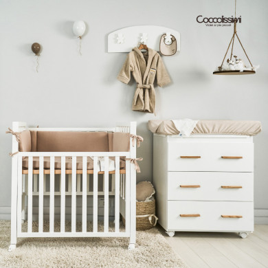 Cameretta Dreamy Coccolissimi – Culla, fasciatoio, coordinato tessile
