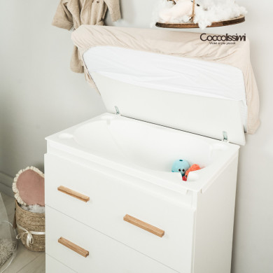 Cameretta Dreamy Coccolissimi – Culla, fasciatoio, coordinato tessile