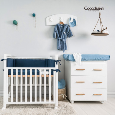 Cameretta Dreamy Coccolissimi – Culla, fasciatoio, coordinato tessile