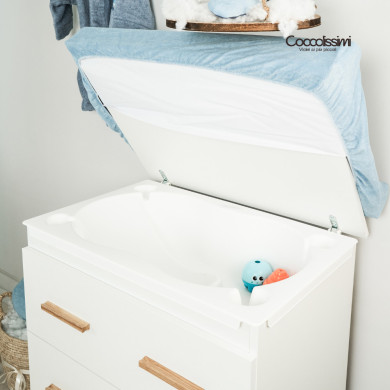 Cameretta Dreamy Coccolissimi – Culla, fasciatoio, coordinato tessile