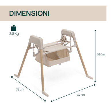 Stand E-Lullaglide elettronico Chicco–movimento automatco e Bluetooth