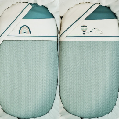 Coperta trecce e lenzuola Dreamy Coccolissimi Coordinato carrozzina