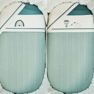 Coperta trecce e lenzuola Dreamy Coccolissimi Coordinato carrozzina