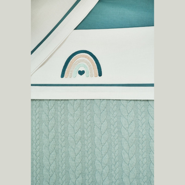 Coperta trecce e lenzuola Dreamy Coccolissimi Coordinato carrozzina