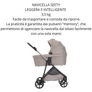 Trio Seety 2 con seggiolino auto Kory Essential I-Size Chicco