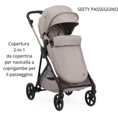 Trio Seety 2 con seggiolino auto Kory Essential I-Size Chicco