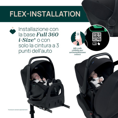 Trio Seety 2 con seggiolino auto Kory Essential I-Size Chicco