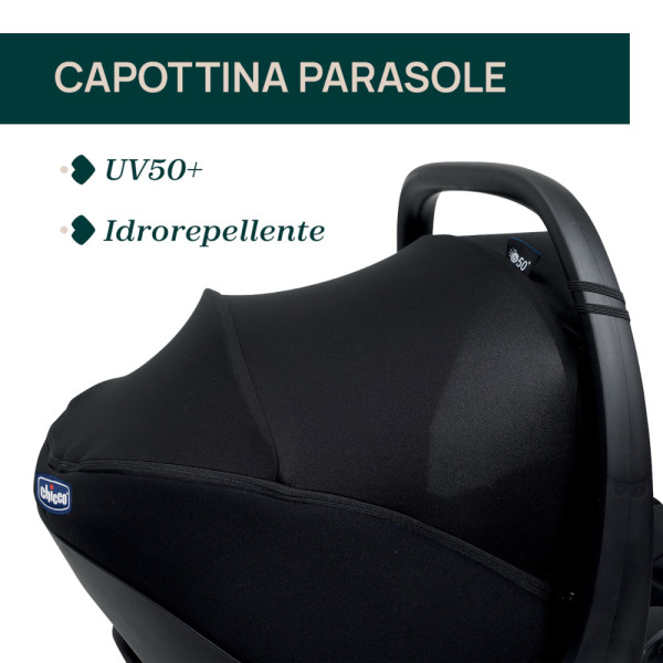 Trio Seety 2 con seggiolino auto Kory Essential I-Size Chicco