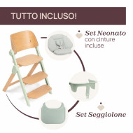 Meraviglia 4in1 Seggiolone Evolutivo in Legno FSC Chicco