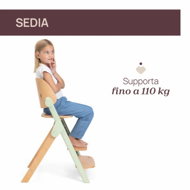 Meraviglia 4in1 Seggiolone Evolutivo in Legno FSC Chicco