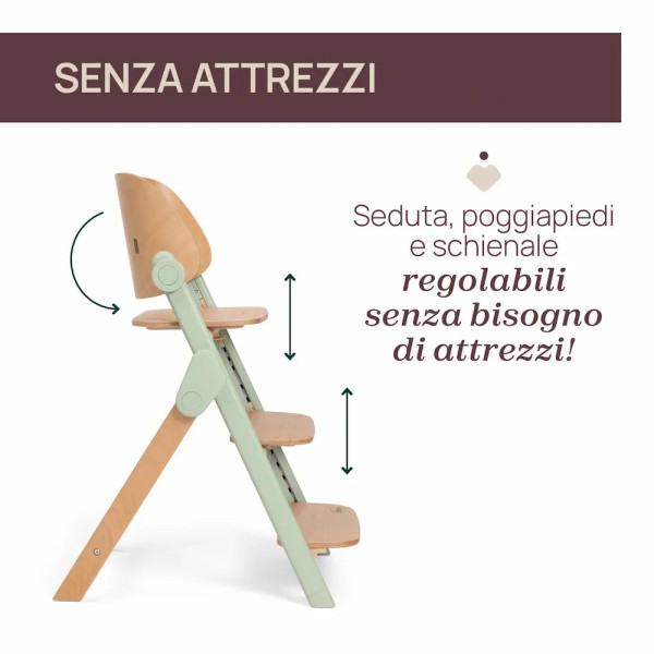 Meraviglia 4in1 Seggiolone Evolutivo in Legno FSC Chicco