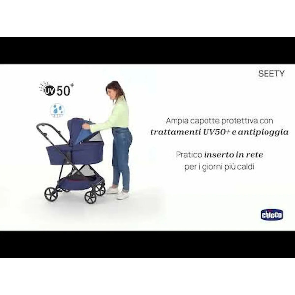 Trio Chicco Seety Leggero con Navicella e Seggiolino Kory i-Size