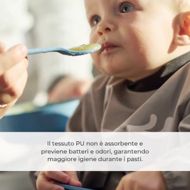 Bavaglino con maniche per pasti e attività Nuvita