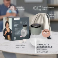 Tiralatte elettrico indossabile singolo Materno Comfort Nuvita