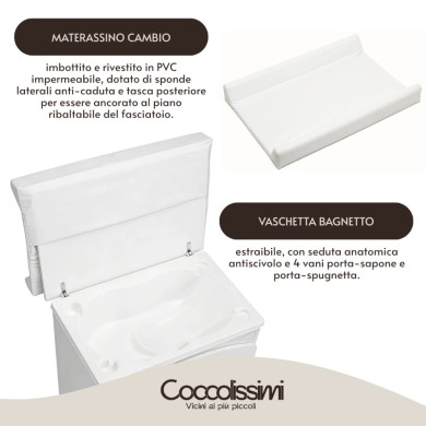 Kit nascita completo cameretta Coocolissimi e trio Seety Chicco