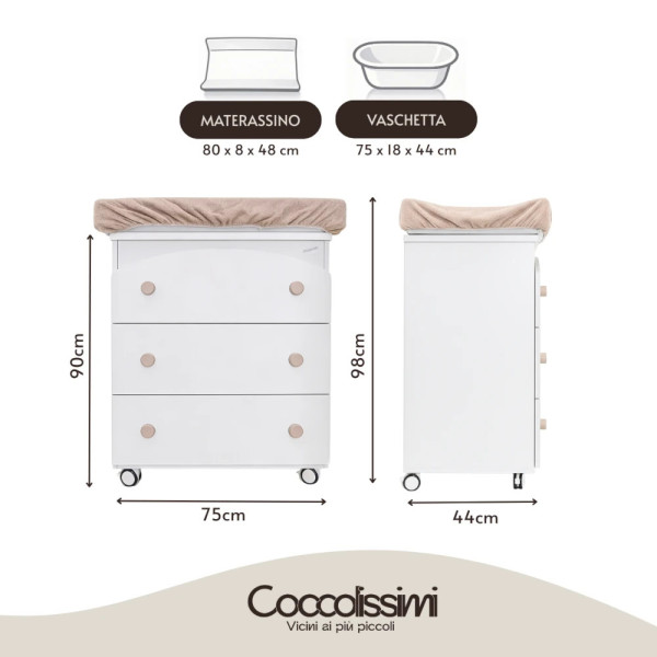 Kit nascita completo cameretta Coocolissimi e trio Seety Chicco