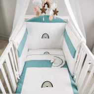 Completo Lettino Neonato Ricamato con Paracolpi – Coccolissimi