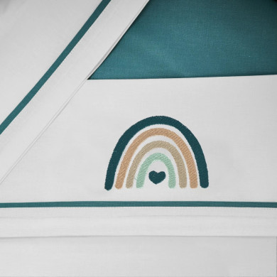 Completo Lettino Neonato Ricamato con Paracolpi – Coccolissimi