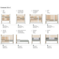 Lettino Evolutivo 8in1 Brevi Forever – Lettino Trasformabile e Sicuro