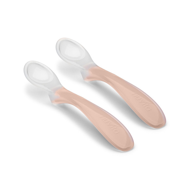 Set di 2 cucchiai in silicone Nuvita Easy Eating 8480 P Svezzamento