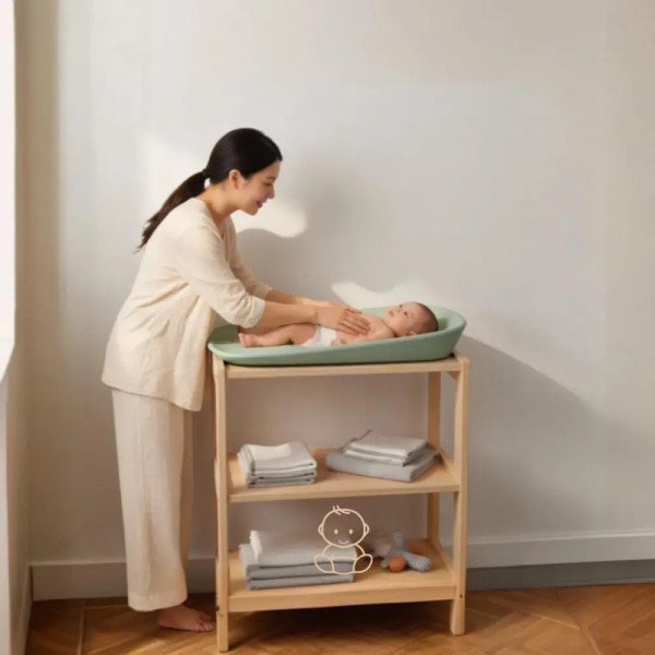 Materassino fasciatoio impermeabile Eva KikkaBoo – Sicuro e igienico