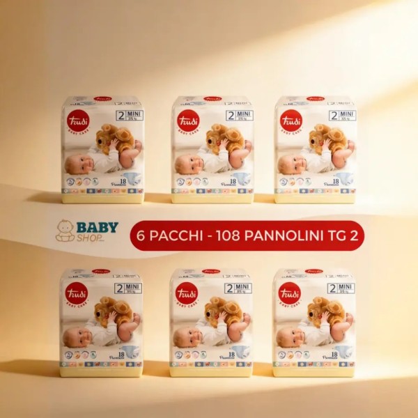 Multipak pannolini Trudi Baby Care 6 confezioni misure assortite