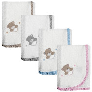 Corredino nascita Essential Orso Cuore – Set completo ricamato