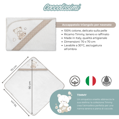 Corredino Nascita Premium Timmy - Set Completo in Cotone 100% Ricamato