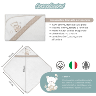 Corredino Nascita Premium Timmy - Set Completo in Cotone 100% Ricamato
