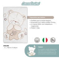 Corredino Nascita Premium Timmy - Set Completo in Cotone 100% Ricamato