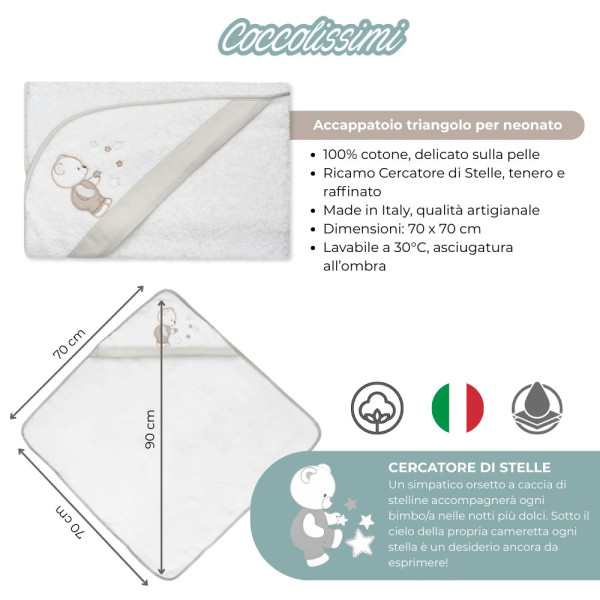 Corredino nascita Plus Cercatore di Stelle – Set completo ricamato