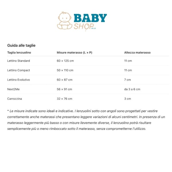 Lenzuola lettino, culla e carrozzina neonato Dreamy Coccolissimi - Set