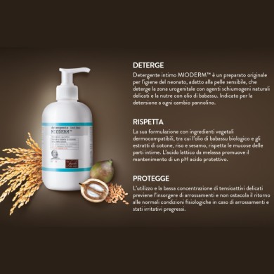 Detergente Intimo Neonato Mioderm Fiocchi di Riso 240 ml