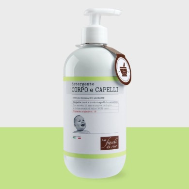 Detergente corpo e capelli talco Fiocchi di Riso 400 ml