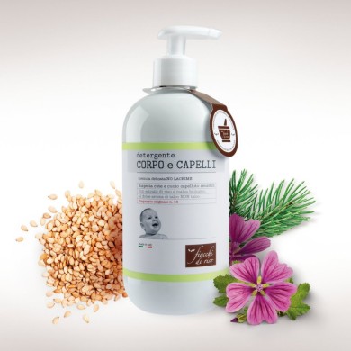 Detergente corpo e capelli talco Fiocchi di Riso 400 ml