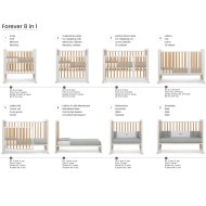 Lettino Evolutivo 8in1 Brevi Forever – Lettino Trasformabile e Sicuro