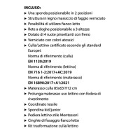 Lettino Evolutivo 8in1 Brevi Forever – Lettino Trasformabile e Sicuro