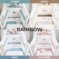 Completo Lettino Neonato Ricamato con Paracolpi – Coccolissimi