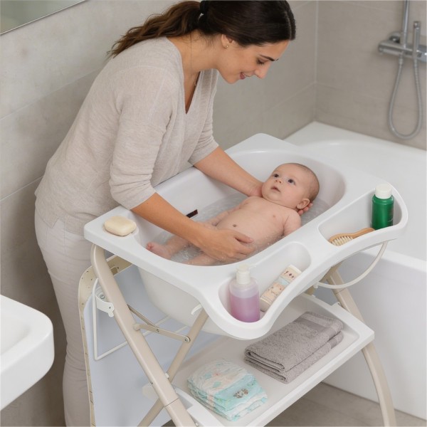 Bagnetto Fasciatoio Pieghevole Lindo Brevi salvaspazio