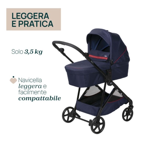 Trio Seety con seggiolino auto Kory Essential I-Size Chicco