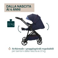 Trio Seety con seggiolino auto Kory Essential I-Size Chicco