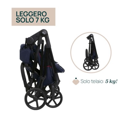 Trio Seety con seggiolino auto Kory Essential I-Size Chicco