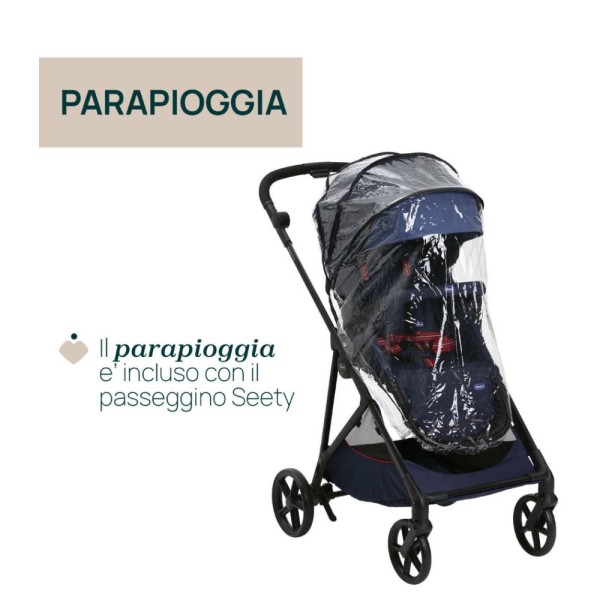 Trio Seety con seggiolino auto Kory Essential I-Size Chicco