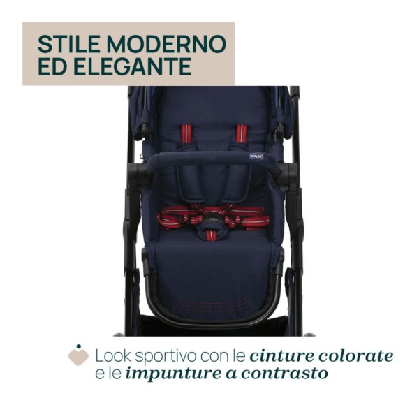 Trio Seety con seggiolino auto Kory Essential I-Size Chicco