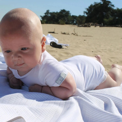 Body bambino maniche corte a girocollo PURE Bamboom