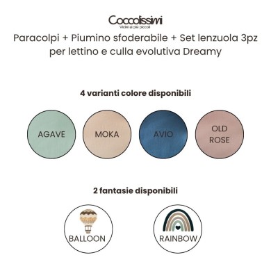 Kit Modena: cameretta completa e trio dalla nascita fino